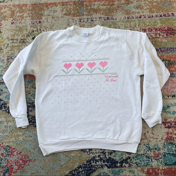 Vintage 1980s Concordia St. Paul Travel Tourism Vacation Crewneck 80s Sweatshirt - Picture 1 of 7